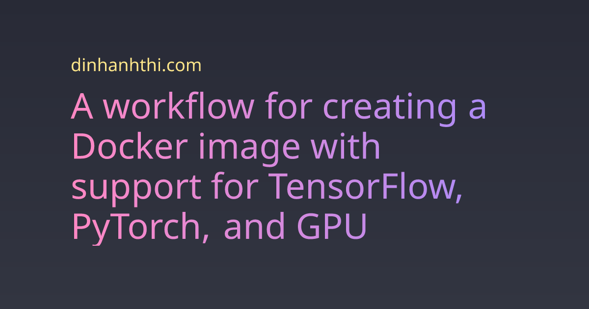 Docker hot sale tensorflow gpu